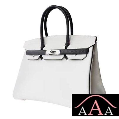 HERMES BIRKIN 30 BAG 01 BLANC AND 89 NOIR TOGO SHW-4.jpg