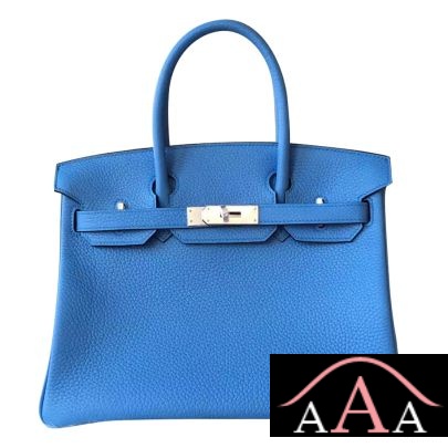 HERMES BIRKIN 30 BAG 2T BLUE PARADISE CLEMENCE CALFSKIN SHW-1.jpg