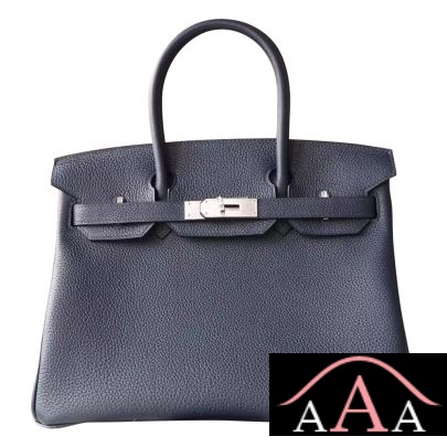 HERMES BIRKIN 30 BAG 2Z BLUE NUIT TOGO CALFSKIN SHW-1.jpg