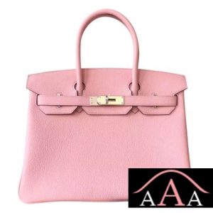 HERMES BIRKIN 30 BAG 3Q ROSE SAKURA CLEMENCE CALFSKIN SHW-1.jpg