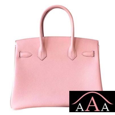 HERMES BIRKIN 30 BAG 3Q ROSE SAKURA CLEMENCE CALFSKIN SHW-4.jpg