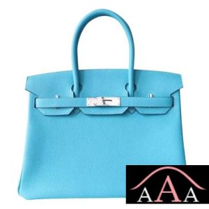 HERMES BIRKIN 30 BAG 3Z BLUE SAINT-CYR TOGO CALFSKIN SHW-1.jpg