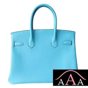 HERMES BIRKIN 30 BAG 3Z BLUE SAINT-CYR TOGO CALFSKIN SHW-3.jpg