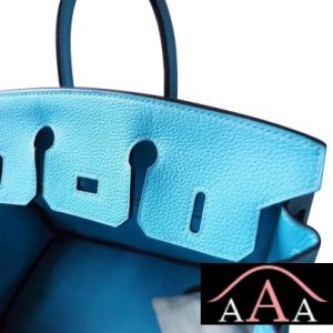 HERMES BIRKIN 30 BAG 3Z BLUE SAINT-CYR TOGO CALFSKIN SHW-5.jpg