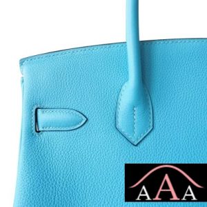 HERMES BIRKIN 30 BAG 3Z BLUE SAINT-CYR TOGO CALFSKIN SHW-6.jpg