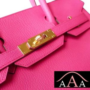 HERMES BIRKIN 30 BAG 5J FUSCHIA PINK CHEVRE MYZORE GOATSKIN GHW-6.jpg