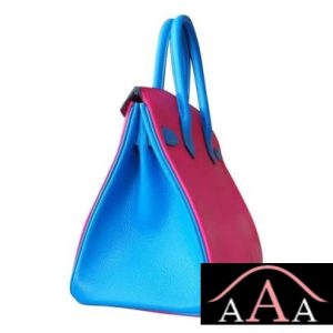 HERMES BIRKIN 30 BAG 5R FUSCHIA PINK AND L3 ROSE PURPLE AND B3 BLUE ZANZIBAR CHEVERE GHW-4.jpg