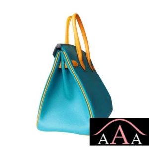 HERMES BIRKIN 30 BAG 7F BLUE PAON AND 9V JAUNE DOR EPSOM SHW-4.jpg