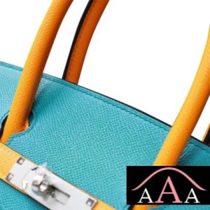 HERMES BIRKIN 30 BAG 7F BLUE PAON AND 9V JAUNE DOR EPSOM SHW-6.jpg