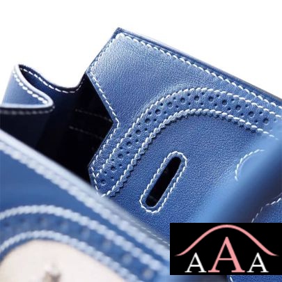 HERMES BIRKIN 30 BAG 7P BLUE DE PRUSSE SWIFT AND CANVAS GHILLIES SHW-2.jpg