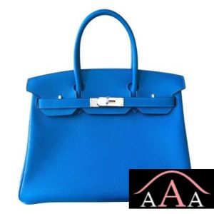 HERMES BIRKIN 30 BAG 7Q MYKONOS CLEMENCE CALFSKIN SHW-1.jpg