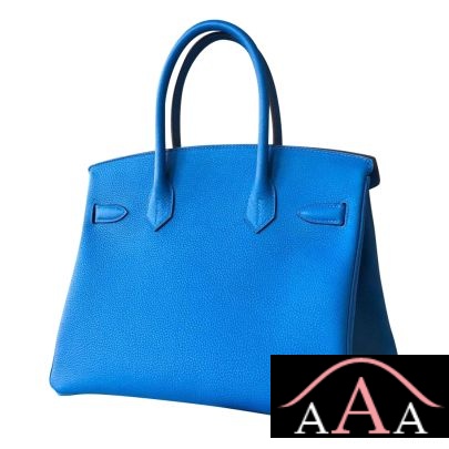 HERMES BIRKIN 30 BAG 7Q MYKONOS CLEMENCE CALFSKIN SHW-4.jpg