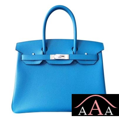 HERMES BIRKIN 30 BAG 7W BLUE IZMIR EPSOM CALFSKIN SHW-1.jpg
