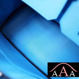 HERMES BIRKIN 30 BAG 7W BLUE IZMIR EPSOM CALFSKIN SHW-5.jpg