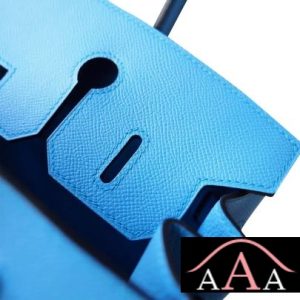 HERMES BIRKIN 30 BAG 7W BLUE IZMIR EPSOM CALFSKIN SHW-6.jpg