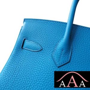 HERMES BIRKIN 30 BAG 7W BLUE IZMIR TOGO CALFSKIN SHW-6.jpg