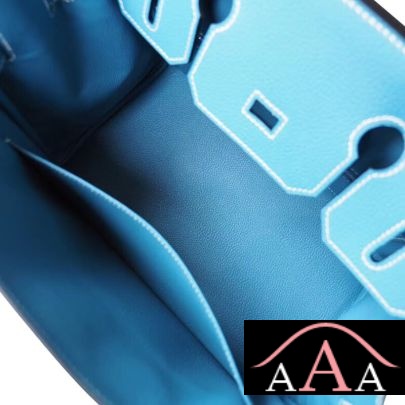 HERMES BIRKIN 30 BAG 89 NOIR AND CC75 BLUE JEAN TOGO AND CANVAS SHW-2.jpg