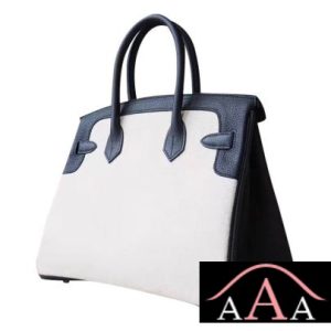 HERMES BIRKIN 30 BAG 89 NOIR TOGO AND CANVAS SHW-3.jpg