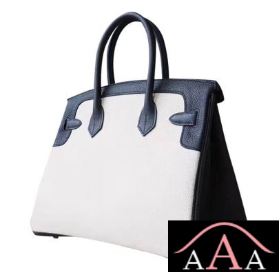 HERMES BIRKIN 30 BAG 89 NOIR TOGO AND CANVAS SHW-3.jpg