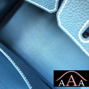 HERMES BIRKIN 30 BAG BLUE JEAN CK75 TOGO SHW-6.jpg