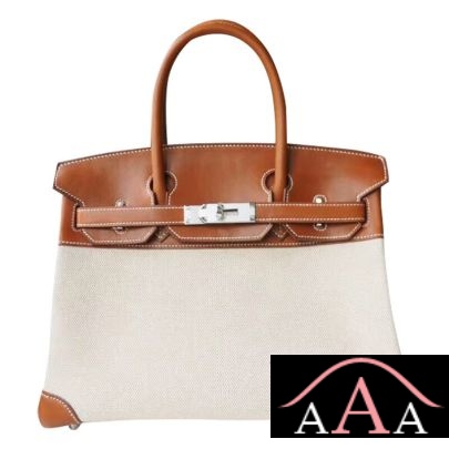 HERMES BIRKIN 30 BAG CC37 GOLD BARENIA NATURAL AND CANVAS SHW-1.jpg