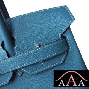 HERMES BIRKIN 30 BAG CC75 BLUE JEAN EPSOM SHW-4.jpg