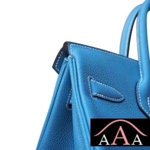 HERMES BIRKIN 30 BAG CC75 BLUE JEAN TOGO GHW-5.jpg