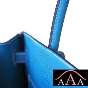 HERMES BIRKIN 30 BAG CC75 BLUE JEAN TOGO SHW-2.jpg