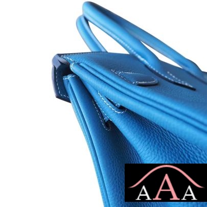 HERMES BIRKIN 30 BAG CC75 BLUE JEAN TOGO SHW-4.jpg