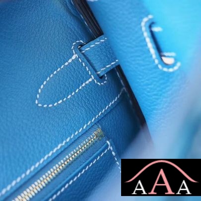 HERMES BIRKIN 30 BAG CC75 BLUE JEAN TOGO SHW-6.jpg