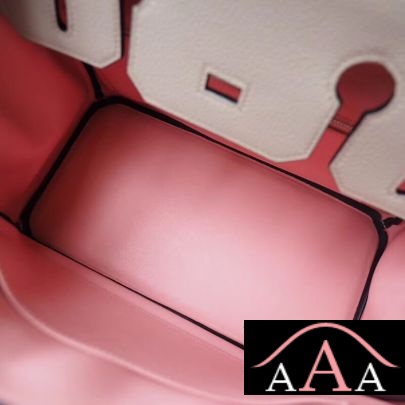 HERMES BIRKIN 30 BAG CC80 PEARL GREY AND 3Q ROSE SAKURA SWIFT SHW-2.jpg