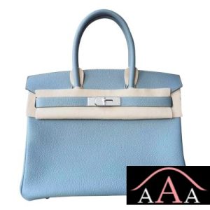 HERMES BIRKIN 30 BAG J7 BLUE LIN TOGO CALFSKIN SHW-1.jpg