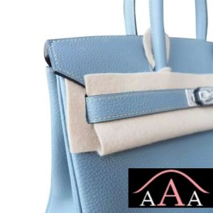 HERMES BIRKIN 30 BAG J7 BLUE LIN TOGO CALFSKIN SHW-4.jpg