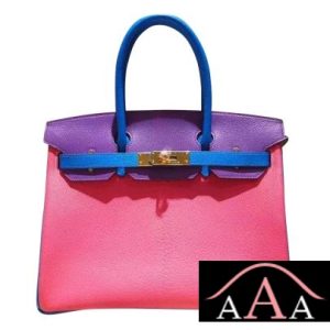 HERMES BIRKIN 30 BAG MULTICOLORED 8W ROSE AZALEE CHEVRE MYZORE GOATSKIN GHW-1.jpg