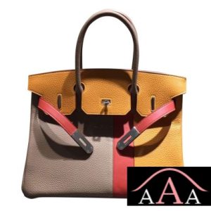 HERMES BIRKIN 30 BAG MULTICOLORED CK81 GRIS TOURERELLE CALFSKIN SHW-1.jpg