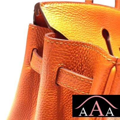 HERMES BIRKIN 30 BAG ORANGE CK93 TOGO GHW-6.jpg