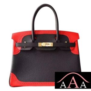 HERMES BIRKIN 30 GHILLIES BAG BICOLORED CK89 NOIR CALFSKIN GHW-1.jpg