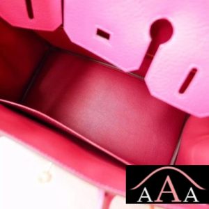 HERMES BIRKIN 30 HANDBAG BICOLORED 5R ROSE SHOCKING CHEVRE MYZORE GHW-2.jpg