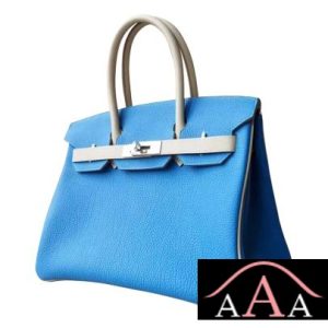 HERMES BIRKIN 30 HANDBAG BICOLORED 7Q MYKONOS CLEMENCE GHW-1.jpg