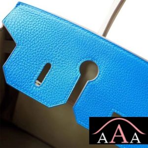 HERMES BIRKIN 30 HANDBAG BICOLORED 7Q MYKONOS CLEMENCE GHW-2.jpg