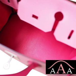 HERMES BIRKIN 30 HANDBAG BICOLORED P5 PINK CHEVRE MYZORE PHW-2.jpg