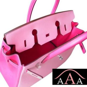 HERMES BIRKIN 30 HANDBAG BICOLORED P5 PINK CHEVRE MYZORE PHW-6.jpg