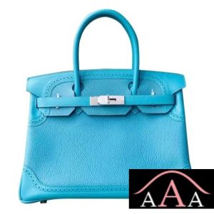 HERMES BIRKIN 30 HANDBAG GHILLIES 7B TURQUOISE TOGO PHW-1.jpg
