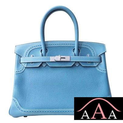 HERMES BIRKIN 30 HANDBAG GHILLIES CK75 BLUE JEAN TOGO PHW-1.jpg