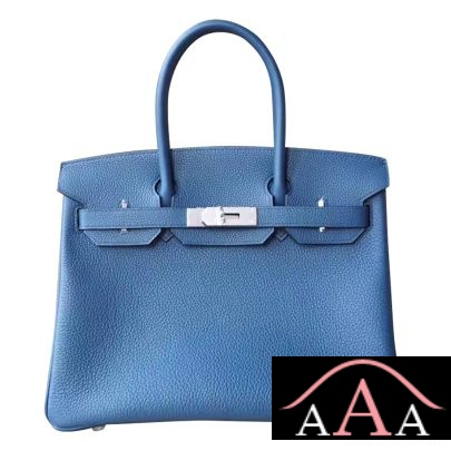 HERMES BIRKIN 30 HANDBAG S7 BLUE DE GALICE TOGO PHW-1.jpg