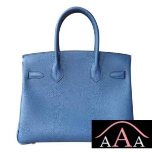 HERMES BIRKIN 30 HANDBAG S7 BLUE DE GALICE TOGO PHW-4.jpg