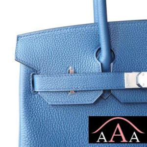 HERMES BIRKIN 30 HANDBAG S7 BLUE DE GALICE TOGO PHW-6.jpg