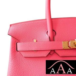 HERMES BIRKIN 30 HANDBAG U5 ROSE LIPSTICK TOGO GHW-5.jpg