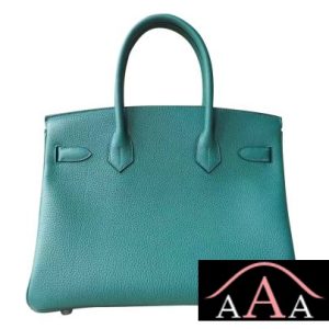 HERMES BIRKIN 30 HANDBAG Z6 MALACHITE TOGO PHW-3.jpg