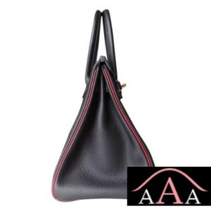 HERMES BIRKIN 35 BAG 89 NOIR AND K1 ROUGE GRENAT TOGO GHW-4.jpg